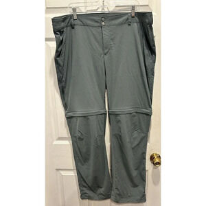 Columbia Omni Shield Convertible Saturday Trail Hike Pants Shorts Green Size 20W